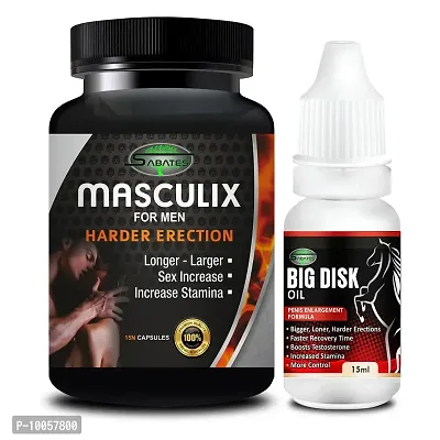 Masculix  Big Disk Sex Capsule For Men Sex Oil Sexual Oil Massage Gel Sexual Capsule | Increase Sex Time  Power  Long Time Power Male Sex Enhancement For 9 Inches Orgasm (Zero Side Effects)-thumb2