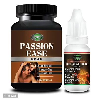 Passion Ease  Wellness Sex Capsule For Men Sex Oil Sexual Oil Massage Gel Sexual Capsule | Increase Sex Time  Power  Long Time Power Male Sex Enhancement For 9 Inches Orgasm (Zero Side Effects)-thumb2