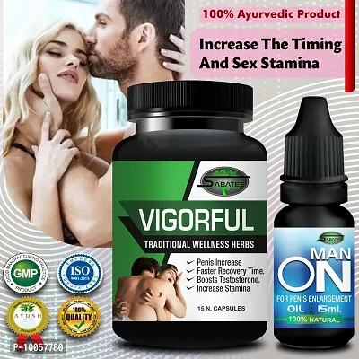 Vigorful  Man On Sex Capsule For Men Sex Oil Sexual Oil Massage Gel Sexual Capsule | Increase Sex Time  Power  Long Time Power Male Sex Enhancement For 9 Inches Orgasm (Zero Side Effects)-thumb0