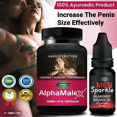 Alpha MaleX  Sparkle Sex Capsule For Men Sex Oil Sexual Oil Massage Gel Sexual Capsule | Increase Sex Time  Power  Long Time Power Male Sex Enhancement For 9 Inches Orgasm (Zero Side Effects)-thumb0