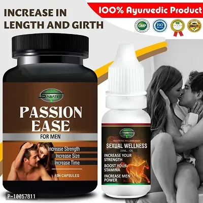 Passion Ease  Wellness Sex Capsule For Men Sex Oil Sexual Oil Massage Gel Sexual Capsule | Increase Sex Time  Power  Long Time Power Male Sex Enhancement For 9 Inches Orgasm (Zero Side Effects)-thumb0