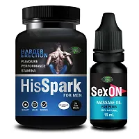 His Spark  Sex On Sex Capsule For Men Sex Oil Sexual Oil Massage Gel Sexual Capsule | Increase Sex Time  Power  Long Time Power Male Sex Enhancement For 9 Inches Orgasm (Zero Side Effects)-thumb1