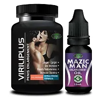 Viriliplus  Mazic Man Sex Capsule For Men Sex Oil Sexual Oil Massage Gel Sexual Capsule | Increase Sex Time  Power  Long Time Power Male Sex Enhancement For 9 Inches Orgasm (Zero Side Effects)-thumb1