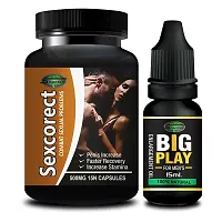 Sexorect  Big Play Sex Capsule For Men Sex Oil Sexual Oil Massage Gel Sexual Capsule | Increase Sex Time  Power  Long Time Power Male Sex Enhancement For 9 Inches Orgasm (Zero Side Effects)-thumb1