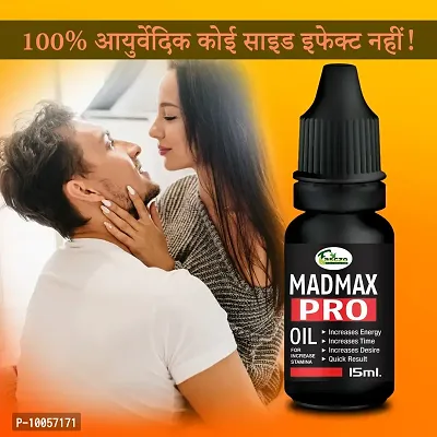 Mad Max Pro Oil Sex Oil Sexual Oil Power Oil For Long Size Reduce Sex Problems For Satisfaction Men Long Time Oil ( 100% Ayurvedic )-thumb0