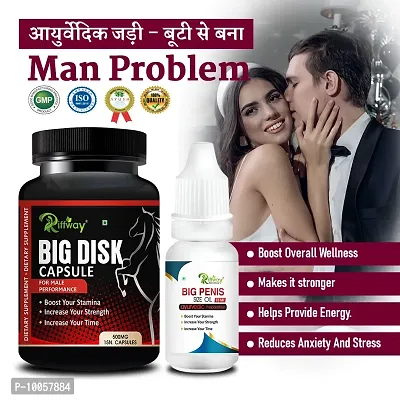 Big Disk  Sex Capsule Sex Oil Sexual Power Long Time For Men's Health Reduce Sexual Disability Boosts Extra Energy (Zero Side Effects)-thumb0