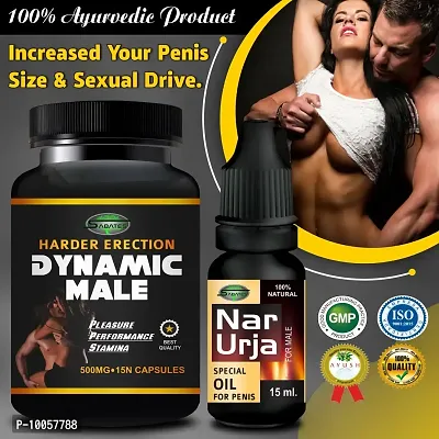 Dynamic Male  Narurja Sex Capsule For Men Sex Oil Sexual Oil Massage Gel Sexual Capsule | Increase Sex Time  Power  Long Time Power Male Sex Enhancement For 9 Inches Orgasm (Zero Side Effects)-thumb0