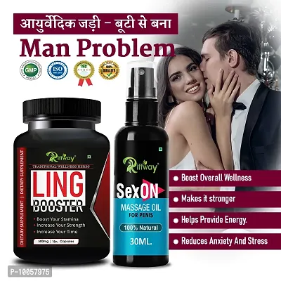 Ling Booster Men's Health Sexual Product | Sex Oil Sex Time Capsule Sex Capsule | Sexual Capsule Sexual Oil | Longer Size Orgasm |Reduce Sexual Disability Boosts Extra Energy (100% Ayurvedic)-thumb0