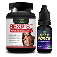 SexP 180  Male Force Sex Capsule For Men Sex Oil Sexual Oil Massage Gel Sexual Capsule | Increase Sex Time  Power  Long Time Power Male Sex Enhancement For 9 Inches Orgasm (Zero Side Effects)-thumb1