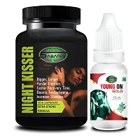 Night Kisser  Young On Sex Capsule For Men Sex Oil Sexual Oil Massage Gel Sexual Capsule | Increase Sex Time  Power  Long Time Power Male Sex Enhancement For 9 Inches Orgasm (Zero Side Effects)-thumb1