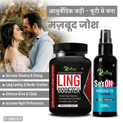 Ling Booster Men's Health Sexual Product | Sex Oil Sex Time Capsule Sex Capsule | Sexual Capsule Sexual Oil | Longer Size Orgasm |Reduce Sexual Disability Boosts More Power (100% Ayurvedic)-thumb0