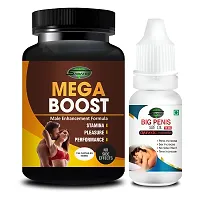 Mega Boost  Big Penis Sex Capsule For Men Sex Oil Sexual Oil Massage Gel Sexual Capsule | Increase Sex Time  Power  Long Time Power Male Sex Enhancement For 9 Inches Orgasm (Zero Side Effects)-thumb1