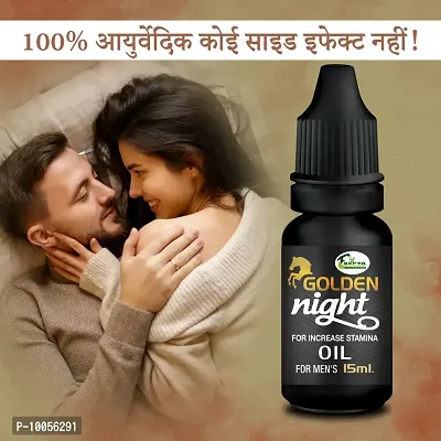 Golden Night Oil Sex Oil Sexual Oil Power Oil For Long Size Reduce Sex Problems For Extra Energy Men Long Time Oil ( Natural  Safe )-thumb0