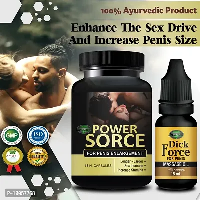 Power Sorce  Dick Force Sex Capsule For Men Sex Oil Sexual Oil Massage Gel Sexual Capsule | Increase Sex Time  Power  Long Time Power Male Sex Enhancement For 9 Inches Orgasm (Zero Side Effects)-thumb0