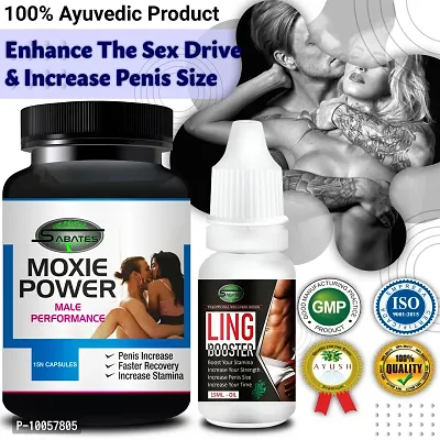 Moxie Power  Ling Booster Sex Capsule For Men Sex Oil Sexual Oil Massage Gel Sexual Capsule | Increase Sex Time  Power  Long Time Power Male Sex Enhancement For 9 Inches Orgasm (Zero Side Effects)-thumb0