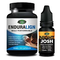 Enduralign  Night Josh Sex Capsule For Men Sex Oil Sexual Oil Massage Gel Sexual Capsule | Increase Sex Time  Power  Long Time Power Male Sex Enhancement For 9 Inches Orgasm (Zero Side Effects)-thumb1