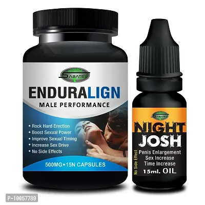 Enduralign  Night Josh Sex Capsule For Men Sex Oil Sexual Oil Massage Gel Sexual Capsule | Increase Sex Time  Power  Long Time Power Male Sex Enhancement For 9 Inches Orgasm (Zero Side Effects)-thumb2