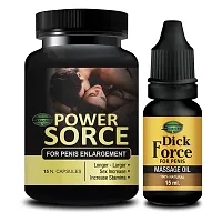 Power Sorce  Dick Force Sex Capsule For Men Sex Oil Sexual Oil Massage Gel Sexual Capsule | Increase Sex Time  Power  Long Time Power Male Sex Enhancement For 9 Inches Orgasm (Zero Side Effects)-thumb1