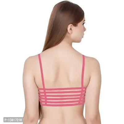 Kokal Pink Cotton Push-Up Bra,Size-42-thumb2