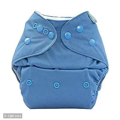 Kokal Washable And Usable Cloth Diapers,Adjustable Size (Blue) Without Insert Pads