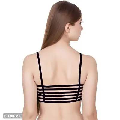 Kokal Black Cotton Push-Up Bra,Size-40-thumb2