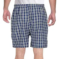 AAVUN Traders Men's Cotton Checkered Printed Boxers, Shorts/Blue, Red and Yellow (Pack of 3) (Colors & Print May Vary)(XX-Large)-thumb1