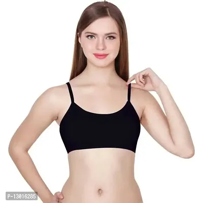 Kokal Black Cotton Push-Up Bra,Size-40