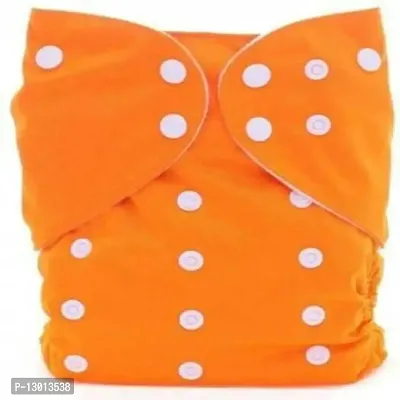 Kokal Washable And Usable Cloth Diapers,Adjustable Size (Orange) Without Insert Pads