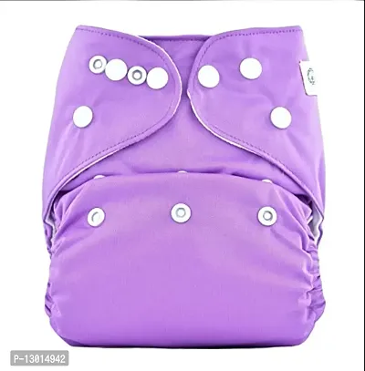 Kokal Washable And Usable Cloth Diapers,Adjustable Size (Purple) Without Insert Pads