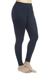 Women's Altra Soft Ankle Length Leggings (Navy Blue)-thumb2