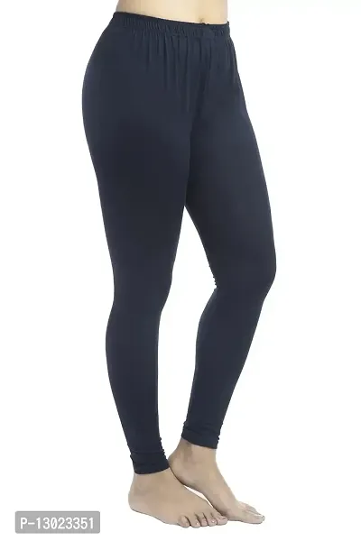 Women's Altra Soft Ankle Length Leggings (Navy Blue)-thumb3