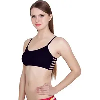 Kokal Black Cotton Push-Up Bra,Size-40-thumb2