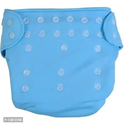 Kokal All in One Washable Reusable Adjustable Cloth Diapers, Pocket Diapers, Diaper Nappies (1 Sky Blue Diaper)