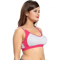 Kokal Pink Cotton Blend Push-Up Bra,Size-42-thumb2