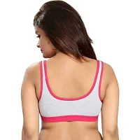 Kokal Pink Cotton Blend Push-Up Bra,Size-42-thumb1