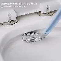 My Machine Golf Shape Toilet Brush Cleaner Pack of 1 - L Shape Toilet Brush Golf Head Cleaner Flexible Deep Cleaning Silicone Brush for Quick  Easy Cleaning of Home, Kitchen, Bathroom, Wash Basin-thumb4