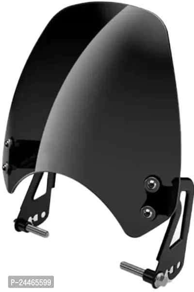 Mikanix Re Hunter 350 Unbreakable Headlight Glass Visor Windshield Wind Deflector Bike Headlight Visor ()-thumb0