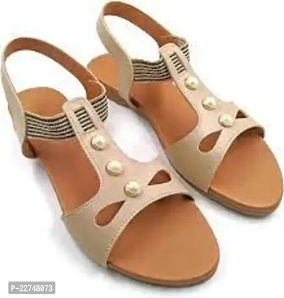 Elegant Brown Rubber  Sandals For Women-thumb0