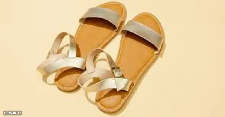 Elegant Brown Rubber  Sandals For Women-thumb0