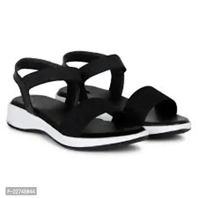 Elegant Black Rubber  Sandals For Women-thumb0