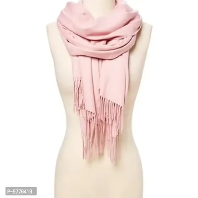 Wraps Shawl Stole Soft Warm Scarves For Women Baby Pink