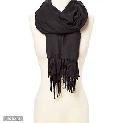 Wraps Shawl Stole Soft Warm Scarves For Women Black