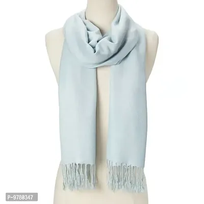 Wraps Shawl Stole Soft Warm Scarves For Women Light Blue