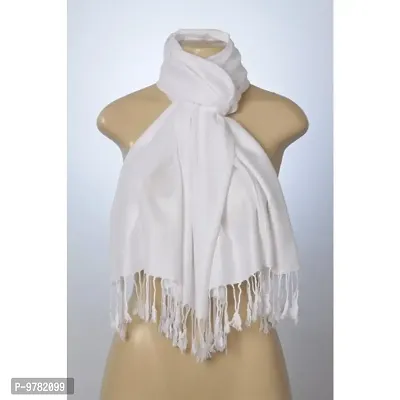Wraps Shawl Stole Soft Warm Scarves For Women White