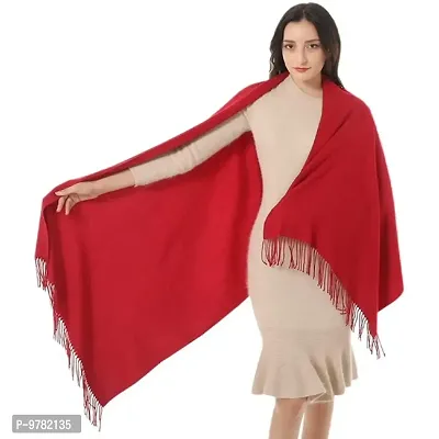 Wraps Shawl Stole Soft Warm Scarves For Women Wine Red
