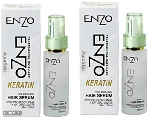Enzo Professional Keratin Hair Serum for Women and Men (Pack Of 3)-thumb0