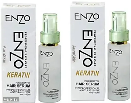 Enzo Professional Keratin Hair Serum for Women and Men ( Pack of 4)