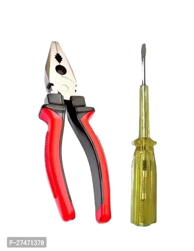 Snoktool 8 Inch Combination Pliers With Analoge Line Tester Set Of 2-thumb0