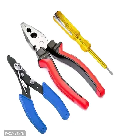 Snoktool Pliers Set Of 3 Pieces Combination Plier Wire Stripper Line Tester