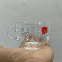 Transparent Tea Cup Coffee Cup Made of Crystal Clear Glass 150 ml Set of 1-thumb2